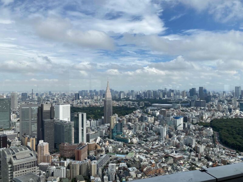 パークハイアット東京「ニューヨークグリル」窓からの景色②