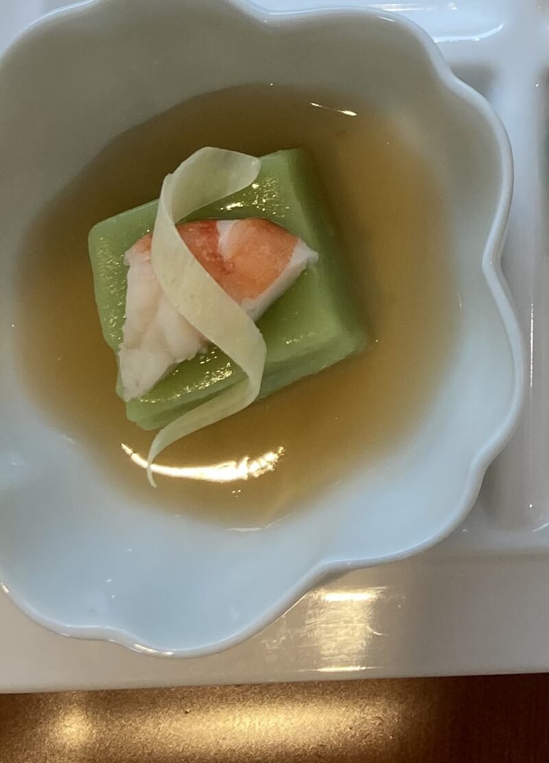 グランドニッコー東京ベイ舞浜「ルジャルダンのさくらビュッフェ」のピース豆腐