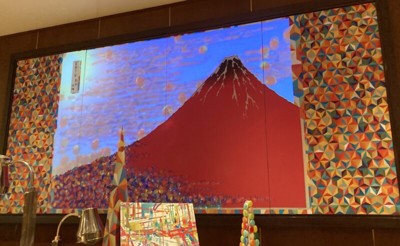 ヒルトン東京マーブルラウンジ「ストロベリービュッフェ」のアートな装飾9