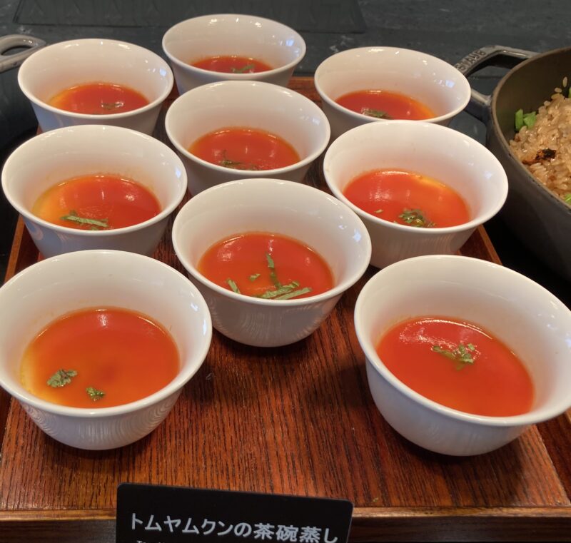ヒルトン東京ベイホテルのフォレストガーデンのトムヤムクンの茶碗蒸し