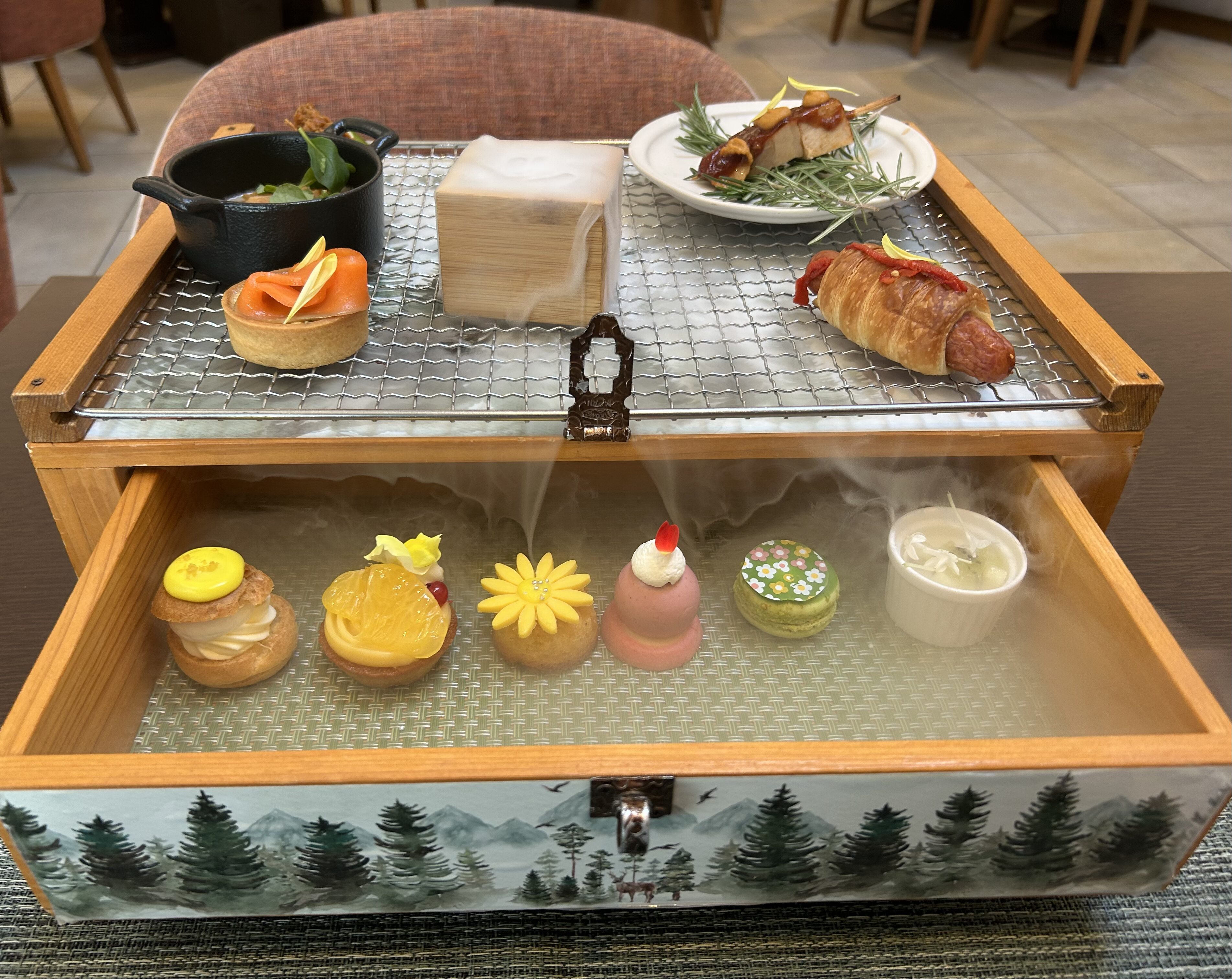 ANAインターコンチネンタル東京「ザ・ステーキハウス」｜セイボリーが主役のアフタヌーンティー「フォレスト・ブースト」