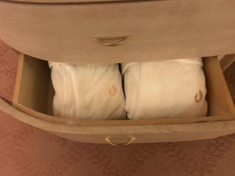 ホテルオークラ東京ベイのデラックスルーム デスク周り2