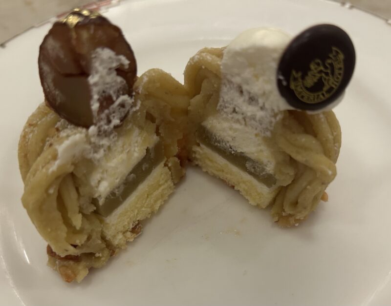 帝国ホテル「ランデブーラウンジ」アフタヌーンティー「ザ・ランデブー」モンブラン2