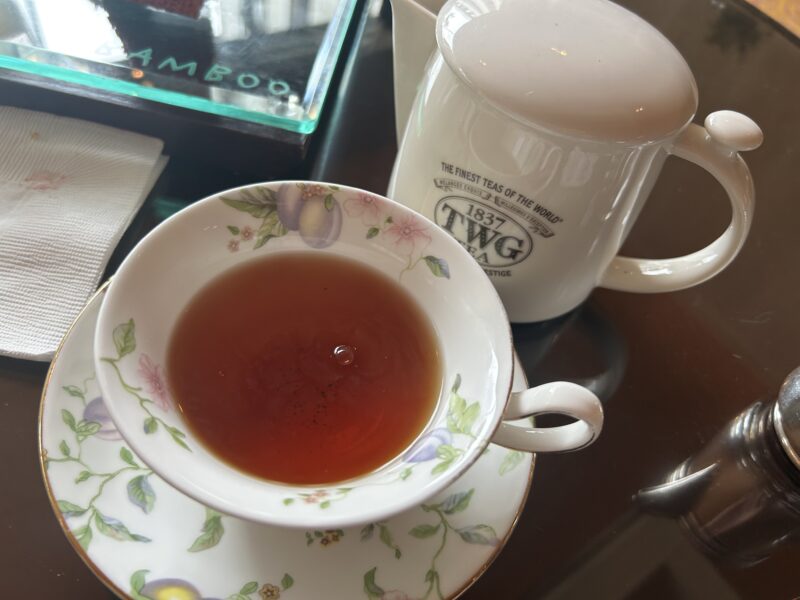 シェラトン都ホテル東京「ロビーラウンジ　バンブー」桜のアフタヌーンティー フレンチアールグレイ