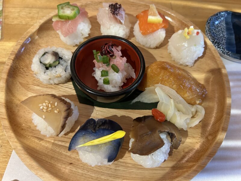 茶房松緒 アフタヌーンティー 手まり寿司